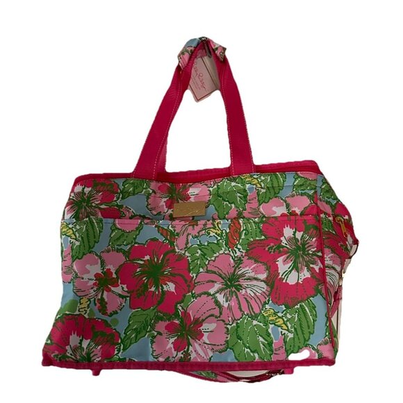 Lilly Pulitzer Insulated Beach Cooler BIG FLIRT 15.5x10x12 Tropical Hibiscus NWT - Picture 10 of 10
